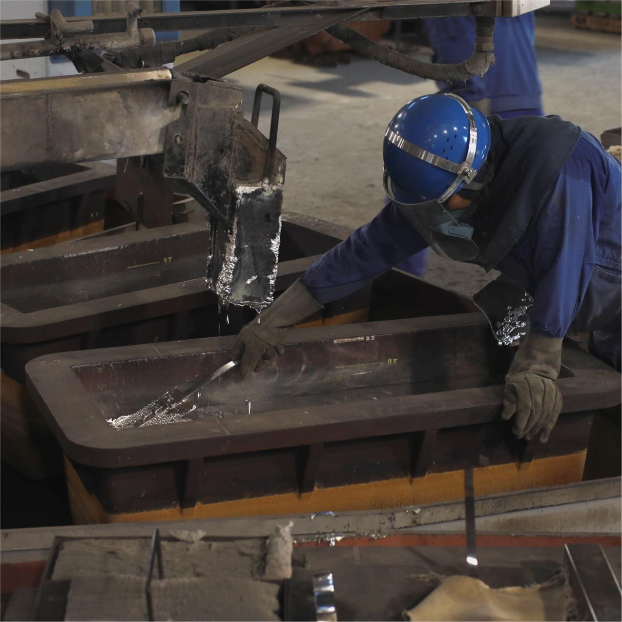金属リサイクル製造工程